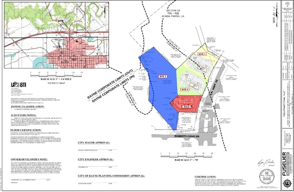 Development Site - I-10 at Rayne, LA: La Hwy 35 & I-10, Rayne, LA 70578